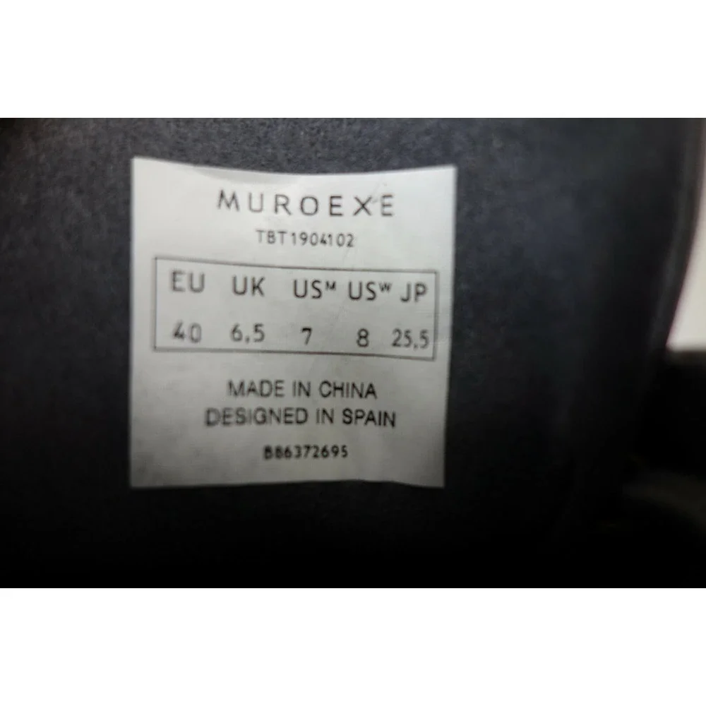 Muroexe Gray Vegan Comfort Oxfords Shoes Size 7‎ US 40 EU Memory Foam Insoles
